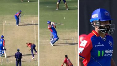 Rishabh Pant Wicket Video: Star Batter Dismissed by Harshal Patel For 18 Runs in His Comeback Innings During PBKS vs DC IPL 2024 Match