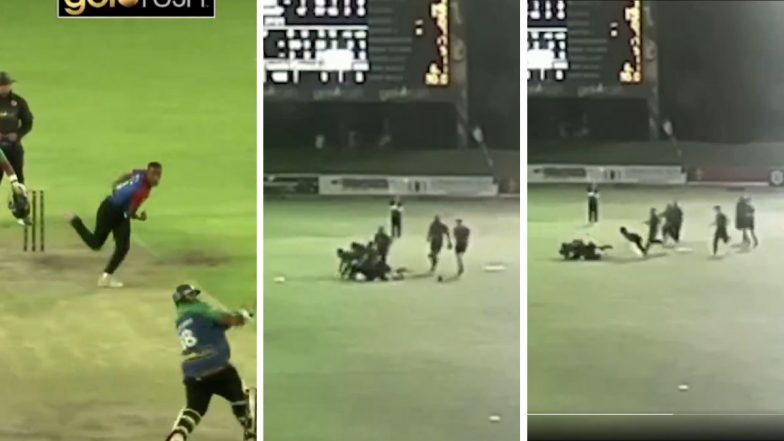 Absolute Scenes! Batter Hits Last Ball Six to Help Team Win In South African Club Cricket, Players Engage in Unique Celebration (Watch Video)