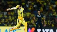 Sameer Rizvi Smashes Rashid Khan for Two Sixes in One Over In His Debut Innings During CSK vs GT IPL 2024 Match, Video Goes Viral