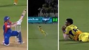 Stunner! Matheesha Pathirana Takes Sensational One-Handed Catch to Dismiss David Warner During DC vs CSK IPL 2024 Match