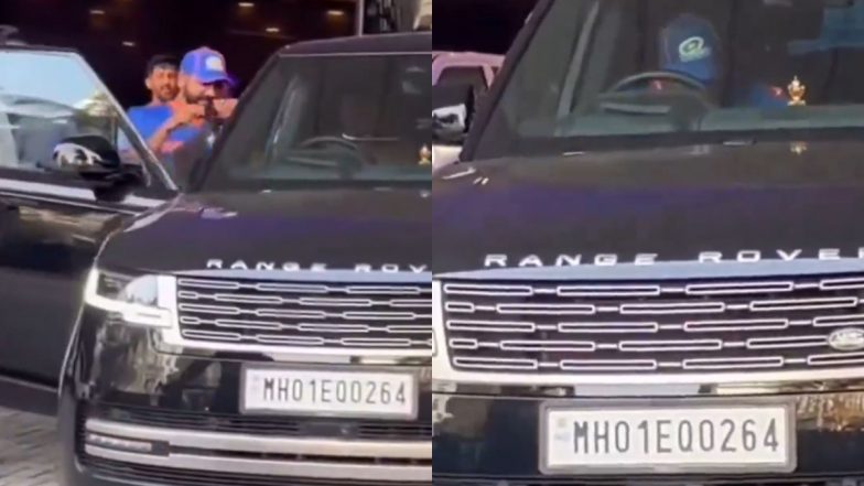 Rohit Sharma Spotted Driving Range Rover, Car’s Number Remembers of Hitman’s 264-Run Knock vs Sri Lanka in 2014 (Watch Video)