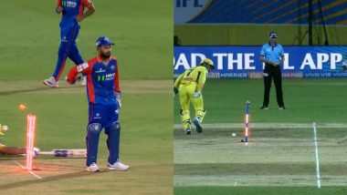 Learnt From the Master! Rishabh Pant Attempts MS Dhoni's Signature No-Look Run Out During the DC vs CSK IPL 2024 (Watch Video)