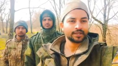 'Evacuate Us ASAP': Three Indians Caught in Russia-Ukraine War Make Desperate Appeal to PM Narendra Modi and S Jaishankar for Rescue (Watch Video)