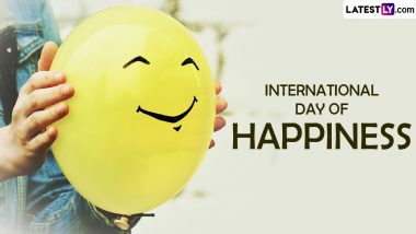 International Day of Happiness 2024 Quotes and Greetings: WhatsApp Stickers, Images, HD Wallpapers and SMS To Share on the Day Spreading Happiness