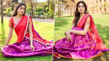 Janhvi Kapoor Shares Stunning South Indian Saree Look, Expresses Gratitude for Birthday Love on Social Media (View Pics)