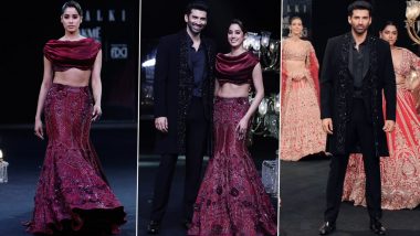 LFW X FDCI: Janhvi Kapoor and Aditya Roy Kapur Wow the Crowd as Lakme Fashion Week 2024 Showstoppers, Create Magic on the Runway!