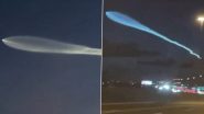 SpaceX Falcon 9 Rocket Lauch Leaves Stunning Jellyfish-Like Vapour Trail in Night Sky Across US, Video Surfaces
