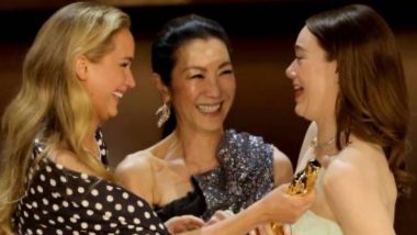 Oscars 2024: Michelle Yeoh Addresses Awkward Onstage Moment With Emma Stone While Presenting Best Actress Trophy