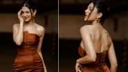 Jennifer Winget Stuns in Off-Shoulder Satin Brown Dress, Looks Effortlessly Chic (View Pics)