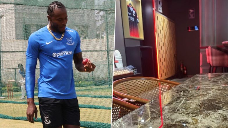 Jofra Archer Visits RCB Cafe in Bengaluru On Sidelines of Sussex County Club's Tour of Karnataka, Shares Picture (See Instagram Story)