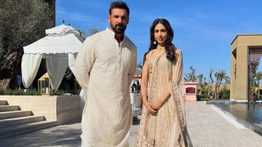 John Abraham and Priya Runchal Exude Couple Fashion Goals in Unseen Pics From Anant Ambani–Radhika Merchant’s Pre-Wedding Gala!