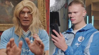 ‘You Can’t See Me?!’, WWE Superstar John Cena Connects With Erling Haaland as a Superfan To Confirm Manchester City’s Pre-Season US Tour, Video Goes Viral