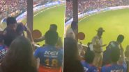 Police Intervenes After KKR Fan Flaunts Logo On His Jersey Infront of RCB Fans During RCB vs KKR IPL 2024 Match, Video Goes Viral!