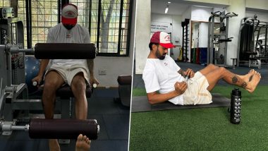 KL Rahul Training Hard for Recovery at NCA, Shares Glimpse via Social Media Post (View Pic)