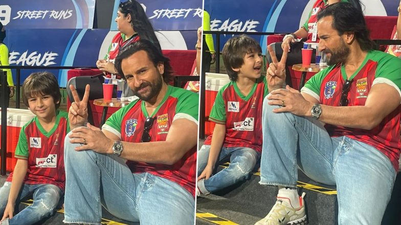 Kareena Kapoor Khan Shares Adorable Photos of Saif Ali Khan and Son Taimur As She Celebrates Team Tigers of Kolkata’s Win in ISPL