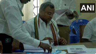 Lok Sabha Elections 2024: Congress Leader Karti Chidambaram Files Nomination From Tamil Nadu’s Sivaganga (Watch Video)