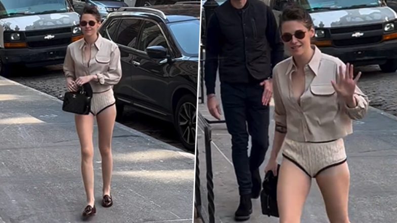 Kristen Stewart Takes On New York in High-Waisted Underwear and Shirt, Stops Traffic and Sets Hearts Racing With Her Unapologetic Style (Watch Video)