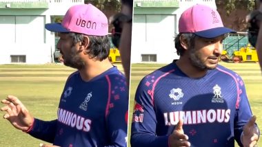 Kumar Sangakkara Suggests Rajasthan Royals Players To Throw Bottles in Dustbins After Drinking Water As They Train Ahead of IPL 2024 (Watch Video)