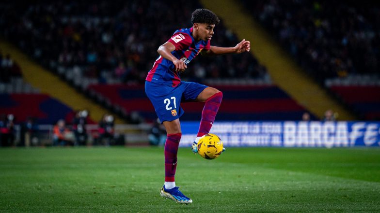 Barcelona 1–0 Mallorca, La Liga 2023–24: Teenager Lamine Yamal Scores As Catalan Giants Secure Victory (Watch Goal Video Highlights)