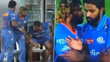Did Hardik Pandya Disrespect Lasith Malinga? Netizens Share Video Clips Showing Mumbai Indians Skipper's Impolite Behaviour Towards Sri Lankan Legend