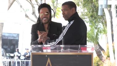 Denzel Washington Adds Humour to Lenny Kravitz's Hollywood Walk of Fame Ceremony With 'Sexual Relations' Banter (Watch Video)