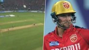 Ball Hits Spidercam After Being Struck Powerfully by Liam Livingstone During LSG vs PBKS IPL 2024 Match, Video Goes Viral