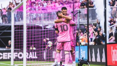 Lionel Messi, Luis Suarez Braces Help Inter Miami Defeat Orlando City 5–0 in MLS 2024 (Watch Goal Video Highlights)