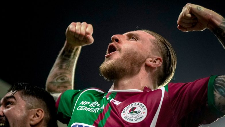 Mohun Bagan Super Giant Beat East Bengal 3-1 in ISL 2023-24; Jason Cummings, Dimitri Petratos Score as Mariners Win To Go Top of Points Table