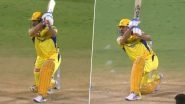 MS Dhoni Six Video: Watch Star CSK Batsman Hit the Ball Out of the Park During DC vs CSK IPL 2024