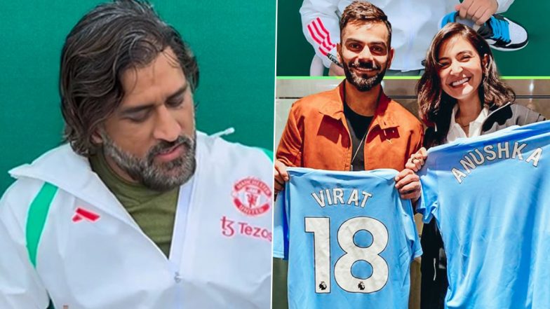 Manchester United Fan MS Dhoni vs Manchester City Fan Virat Kohli! EPL Brands CSK vs RCB IPL 2024 Clash As ‘Manchester Derby’