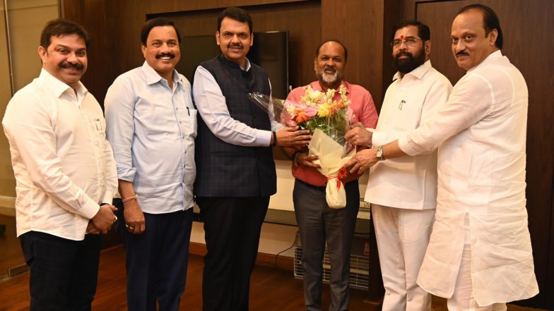 Mahadev Jankar Joins Mahayuti: Rashtriya Samaj Party Chief Joins Mahayuti Alliance Ahead of Lok Sabha Polls (See Pics)