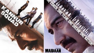 'Copy Paste'! Ajay Devgn's Maidaan Poster Heavily Inspired From Mammootty's Kannur Squad (View Pics)