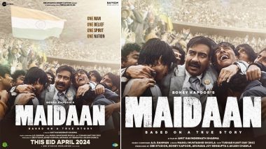 Maidaan: Trailer for Ajay Devgn’s Upcoming Sports Drama to Be Out on THIS Date (View Poster)