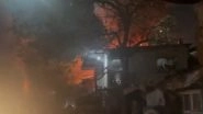Mumbai Fire: Massive Blaze Erupts in Bombay Talkies Compound in Malad West, No Casualties Reported (Watch Video)