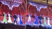 Anant Ambani–Radhika Merchant Pre-Wedding Celebrations Day 2: Manish Malhotra Dances With Janhvi Kapoor, Sara Ali Khan, Ananya Panday and Khushi Kapoor to ‘Bole Chudiyan’ From K3G (Watch Video)