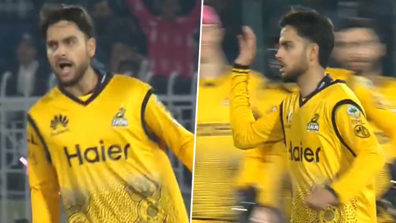 Mehran Mumtaz Takes Maiden Pakistan Super League Wicket, Achieves Feat During Peshawar Zalmi vs Multan Sultans PSL 2024 Match (Watch Video)