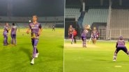 &lsquo;Pure Cinema!&rsquo;, Mitchell Starc Sweats It Out During Kolkata Knight Riders&rsquo; Training Session Ahead of IPL 2024 (Watch Video)