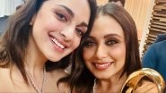 Kiara Advani Shows Off Her Zee Cine Award As She Poses With Her &lsquo;Favourite Actress&rsquo; Rani Mukerji, Thanks Fans for Loving &lsquo;Katha&rsquo; (View Pics)