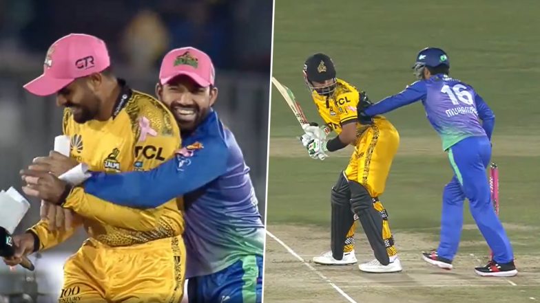 Babar Azam and Mohammad Rizwan’s Moments of ‘Bromance’ From Peshawar Zalmi vs Multan Sultans PSL 2024 Match Go Viral (Watch Video)