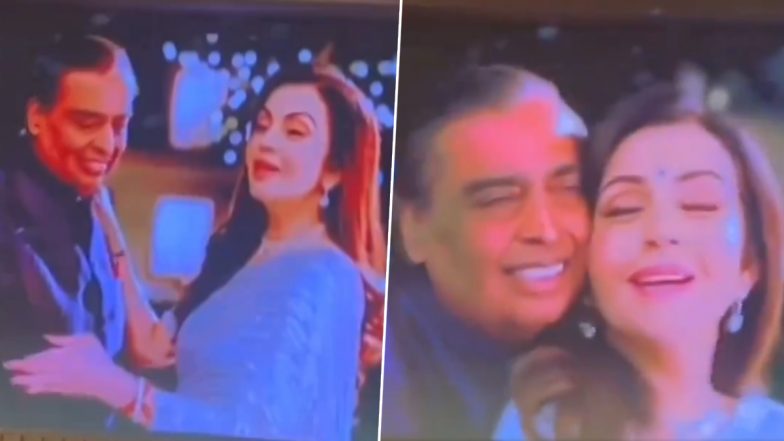 Mukesh Ambani-Nita Ambani’s Dance Rehearsal on ‘Pyaar Hua Ikraar Hua’ for Anant Ambani-Radhika Merchant’s Pre-Wedding Celebrations Is Simply Adorable (Watch Video)