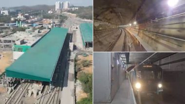 Mumbai Metro 3 Update: MMRCL Commences Integrated Trial Runs for Metro 3 Between BKC and Aarey (Watch Video)