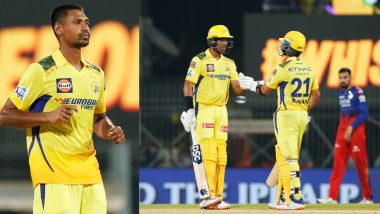 CSK Beat RCB by Six Wickets in IPL 2024; Mustafizur Rahman, Batters Shine As Reigning Champions Start Campaign With Victory