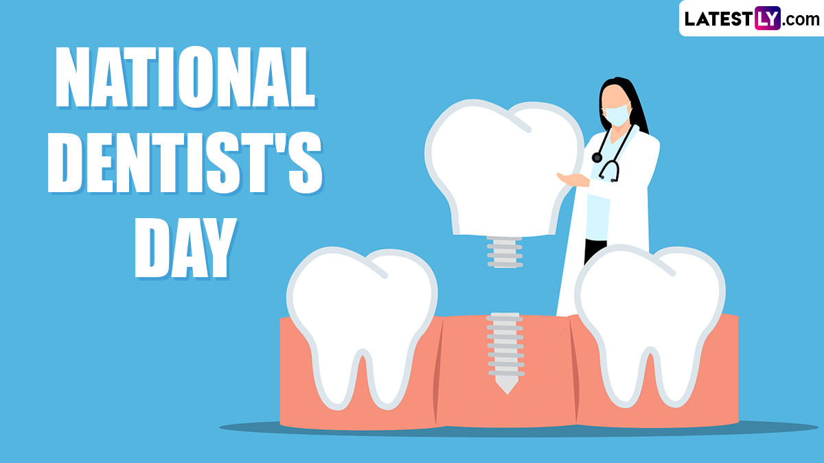 Dentist's Day Wishes for World Oral Health Day 2024 WhatsApp Stickers