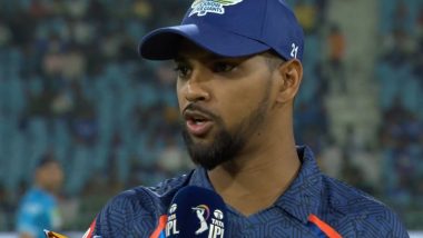 Nicholas Pooran Wins Man of the Match Award During MI vs LSG IPL 2024 Match