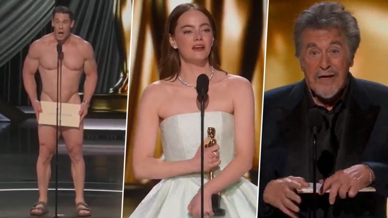 Oscars 2024 Highlights: From John Cena Going Naked, Ryan Gosling Performing I’m Just Ken to Al Pacino Skipping Nominees While Announcing Best Picture Award