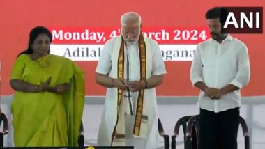 PM Narendra Modi Launches Multiple Development Projects Worth Over Rs 56,000 Crore in Telangana (Watch Video)