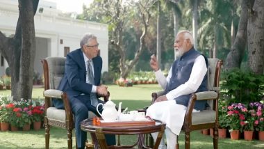 PM Modi Interacts With Bill Gates: Tech Can Play Big Role in Agriculture, Education, Health:, Says Prime Minister Narendra Modi (Watch Video)