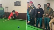 &lsquo;Remember Us in Your Duas!&rsquo;, Babar Azam, Mohammad Amir, Iftikhar Ahmed and Other Pakistan Cricket Team Players Play Pool During Their Time at Fitness Camp in Kakul (Watch Video)