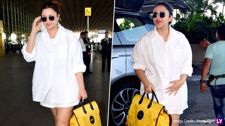 Parineeti Chopra Pregnant? Actress’ Viral Photos in an Oversized Shirt Leave Fans Wondering if She Is Expecting First Child With Husband Raghav Chadha (See Pics)