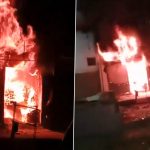 Uttar Pradesh: To Avenge Daughter’s Death, Family Sets Her In-Laws’ House on Fire in Prayagraj, Two Burnt to Death; Horrific Video Surfaces